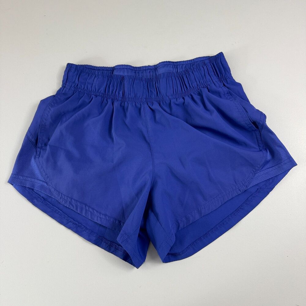 Athletic Works Women’s S 4-6 Blue Running Shorts Built-In Brief Pockets
